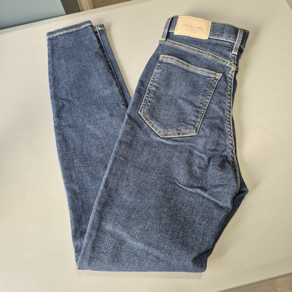 Everlane Jeans Womens 25 Way High Rise Skinny Organic Cotton Stretch Sustainable - Picture 3 of 10